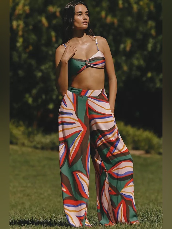 Anthropologie Pants - Anthropologie Villa Fresca High Rise Wide Leg Pants NWT